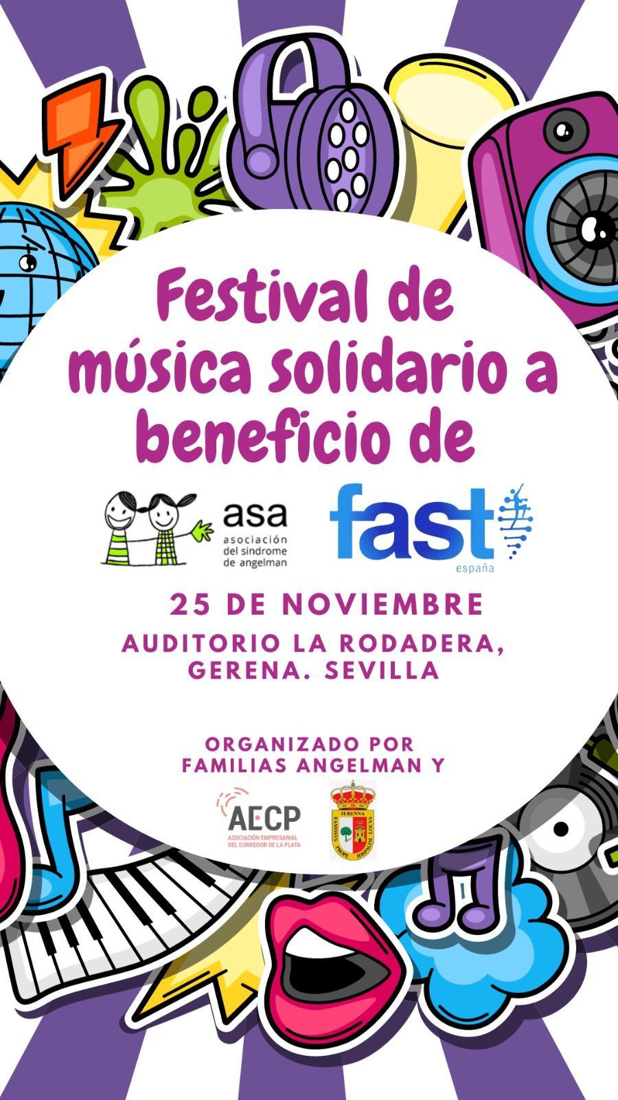 Festival de música solidario a beneficio de ASA y FAST